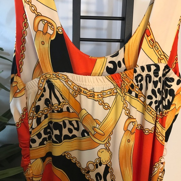 IB Diffusion Orange Multicolored Maxi Dress - Picture 6 of 13